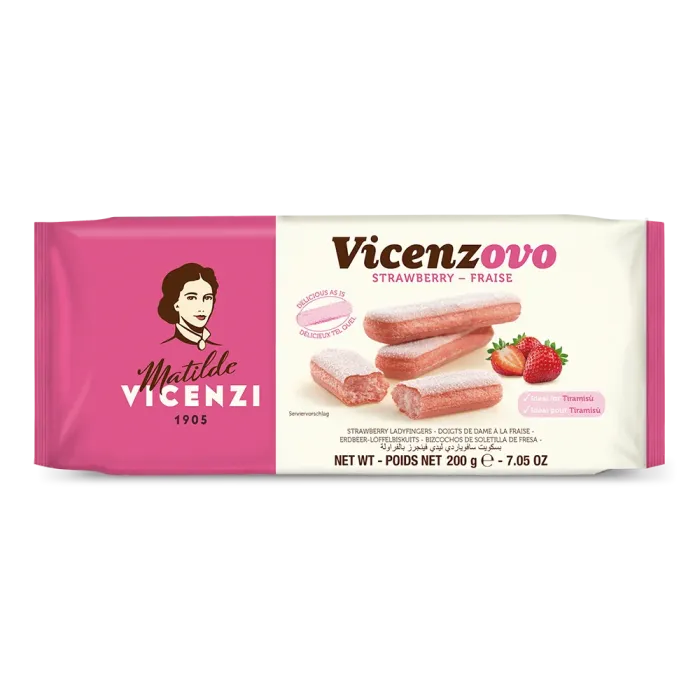 Matilde Vicenzi Vicenzovo dlhé piškóty Savoiardi  s jahodovou príchuťou 200g
