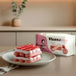 Matilde Vicenzi Vicenzovo dlhé piškóty Savoiardi  s jahodovou príchuťou 200g thumbnail-2