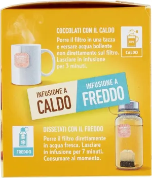 Bonomelli ovocný čaj s príchuťou ananása a broskyne 24g