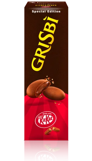 Vicenzi Grisbi sušienky plnené krémom zo sušienok KitKat 112g