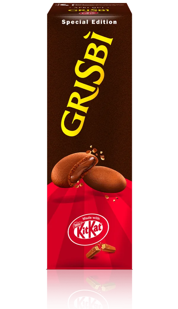 Vicenzi Grisbi sušienky plnené krémom zo sušienok KitKat 112g