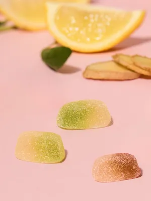 Sperlari želé cukríky s príchuťou citrón-šalvia a citrón-zázvor 150g