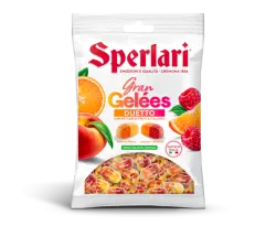 Sperlari želé cukríky s príchuťou pomaranč-malina a pomaranč-broskyňa 150g thumbnail-1