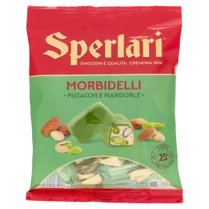 Sperlari jemný taliansky nugát s mandľami a pistáciami 117g