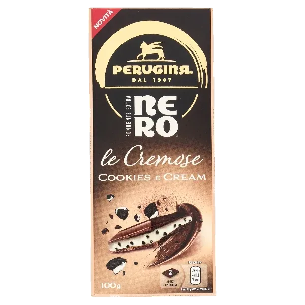 Perugina horká čokoláda s krémom a kúskami sušienok 100g