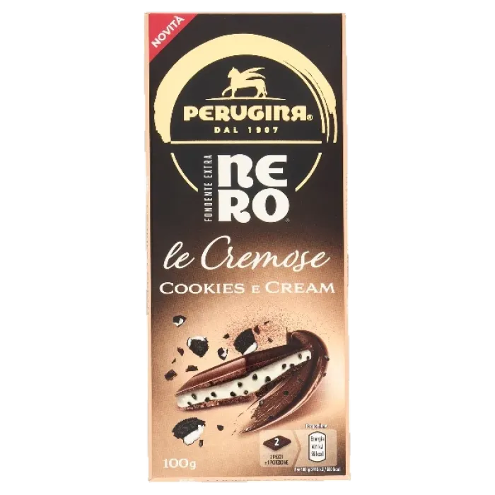 Perugina horká čokoláda s krémom a kúskami sušienok 100g