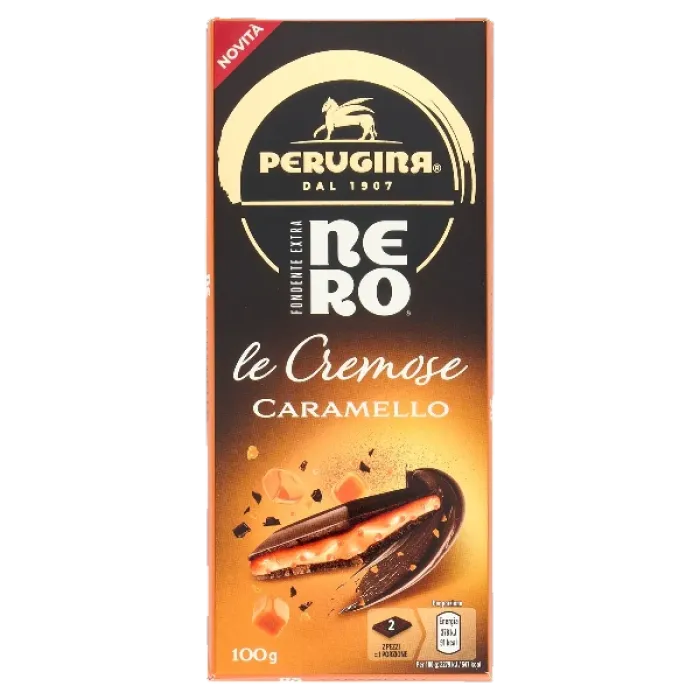 Perugina horká čokoláda s mandľami a kúskami slaného karamelu 100g