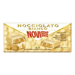 Novi jemná biela čokoláda s lieskovcami  130g thumbnail-1