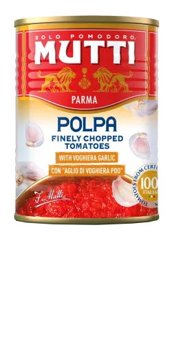 Mutti krájané paradajky La Polpa s cesnakom 400g thumbnail-1