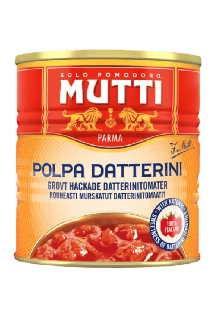 Mutti krájané paradajky Datterini 300g Mutti krájané paradajky Datterini 300g