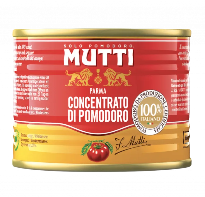 Mutti paradajkový pretlak v plechu 210g Mutti paradajkový pretlak v plechu 210g