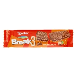 Loacker Break3 chrumkavé oblátky s lieskovcovým krémom 76g thumbnail-3