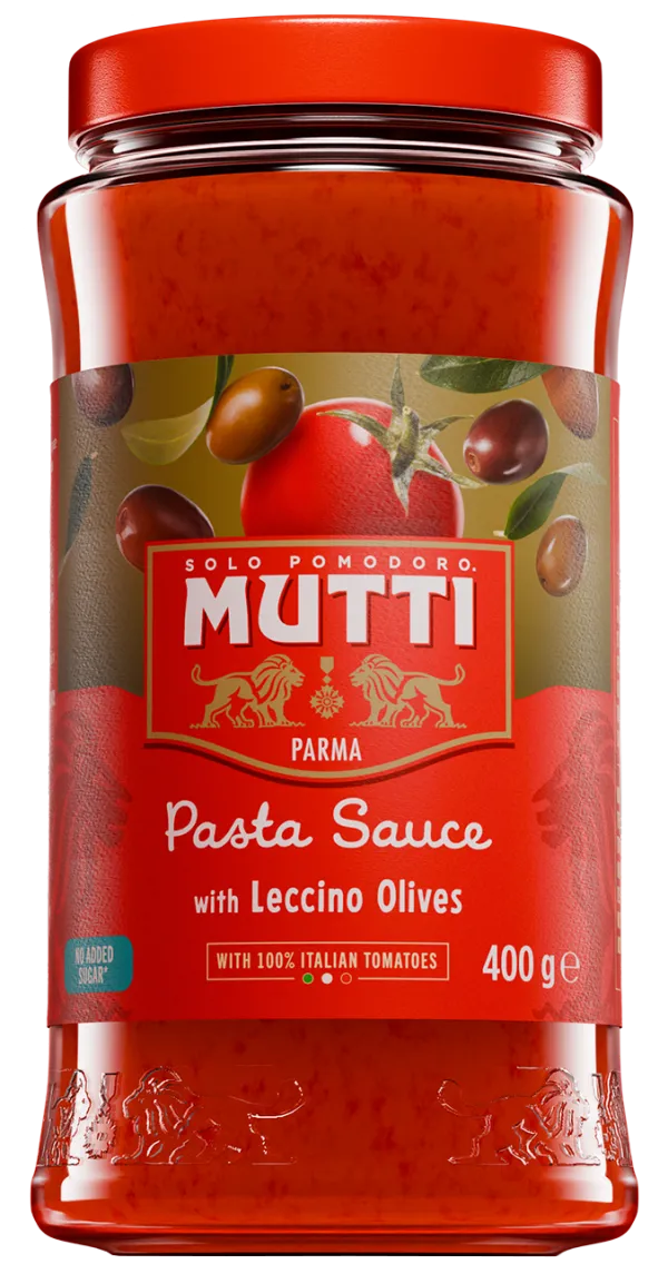 Mutti paradajková omáčka s olivami Leccino 400g