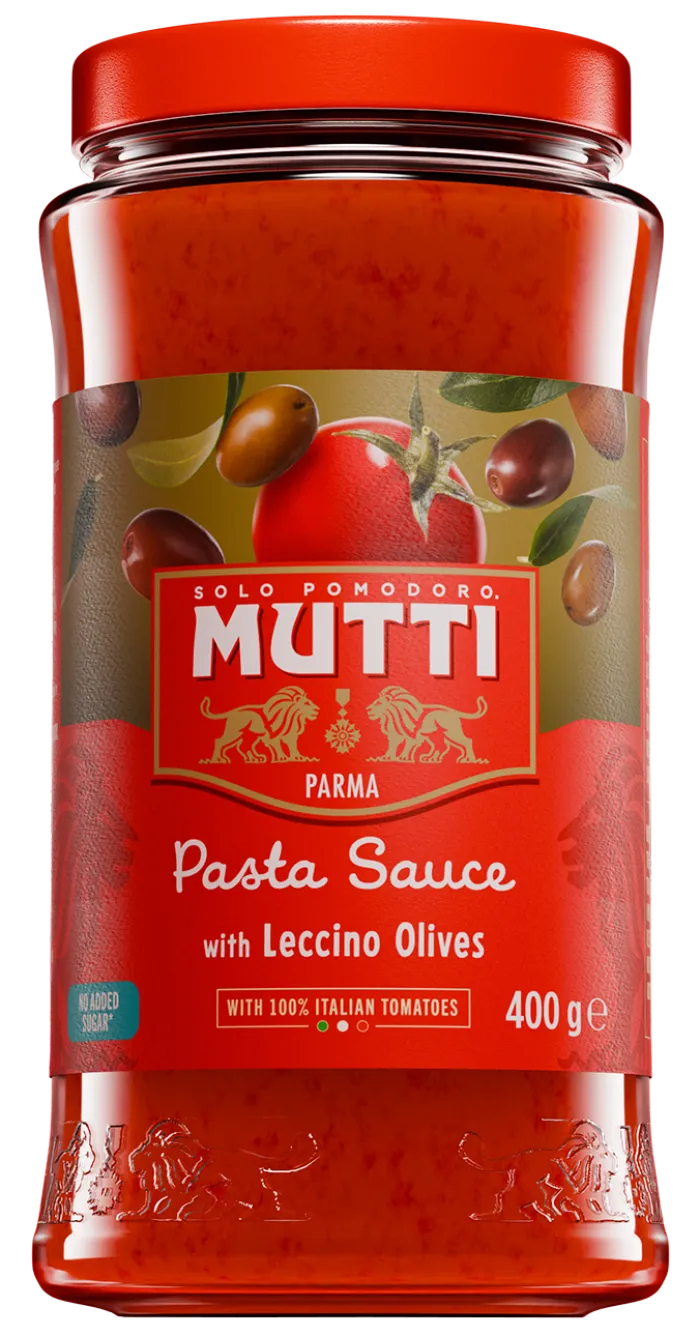 Mutti paradajková omáčka s olivami Leccino 400g