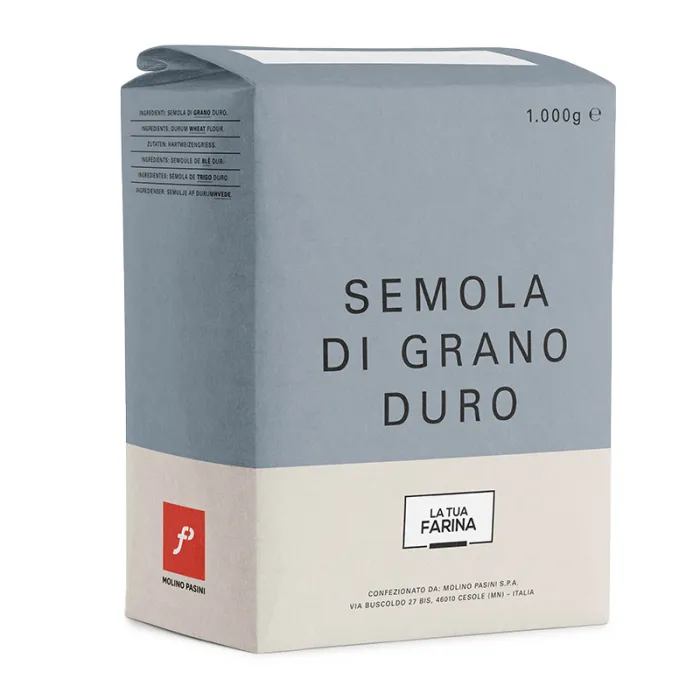 POŠKODENÝ OBAL Molino Pasini talianska múka Semola Di Grano Duro 1kg