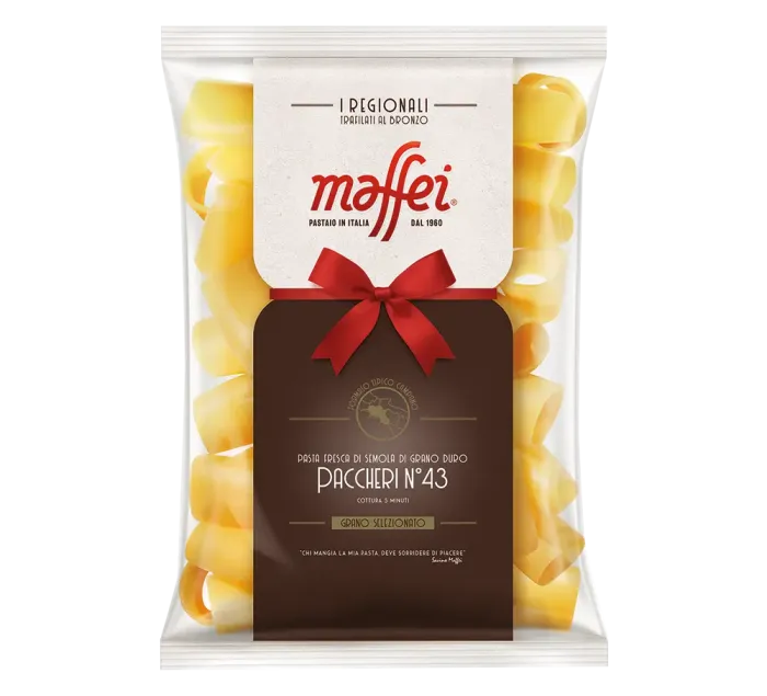 Maffei chladené semolínové Paccheri N°43 al Brondzo 450g