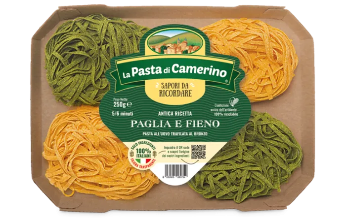 La Pasta di Camerino vaječné cestoviny Tagliatelle Paglia e Fieno 250g