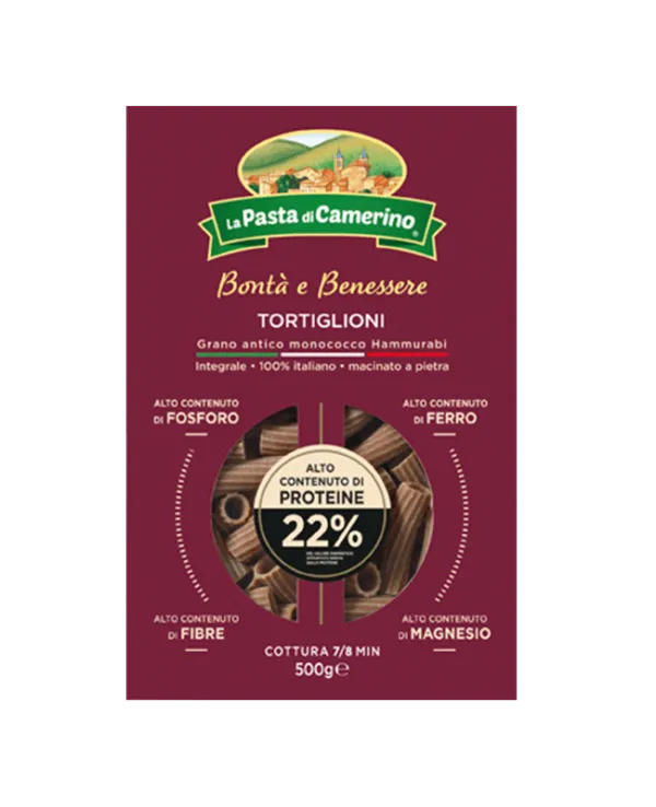 La Pasta di Camerino celozrnné cestoviny Hammurabi Tortiglioni 500g