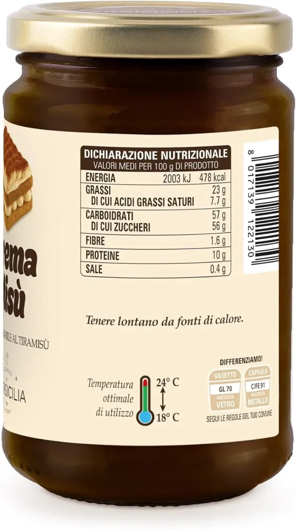 Agrisicilia Crema Misù tiramisu nátierka 350g