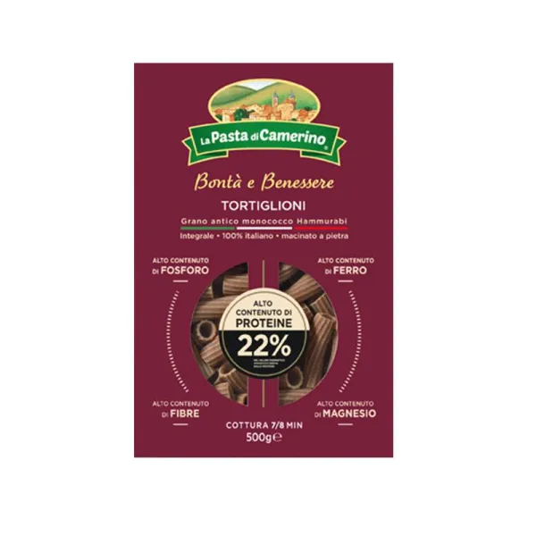 La Pasta di Camerino celozrnné cestoviny Hammurabi Tortiglioni 500g