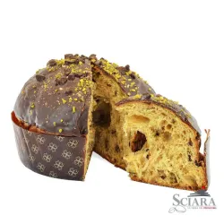 Sciara Panettone s kúskami čokolády Modica poliate tmavou čokoládou 750g thumbnail-1