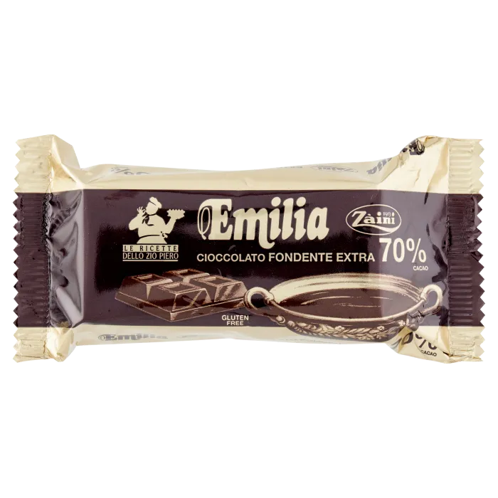 Zàini Emilia čokoláda extra tmavá 70% 200g