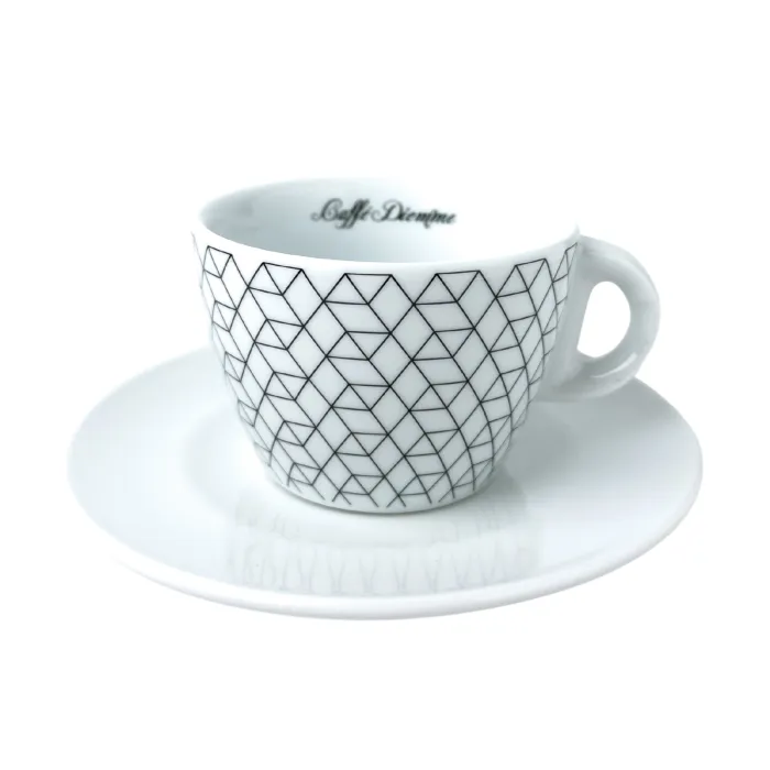 Caffé Diemme šálka Optical štvorec cappuccino L 150ml