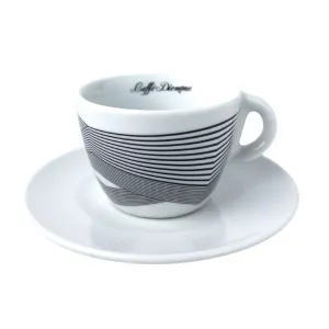 Caffé Diemme šálka Optical rovné línie cappuccino L 150ml