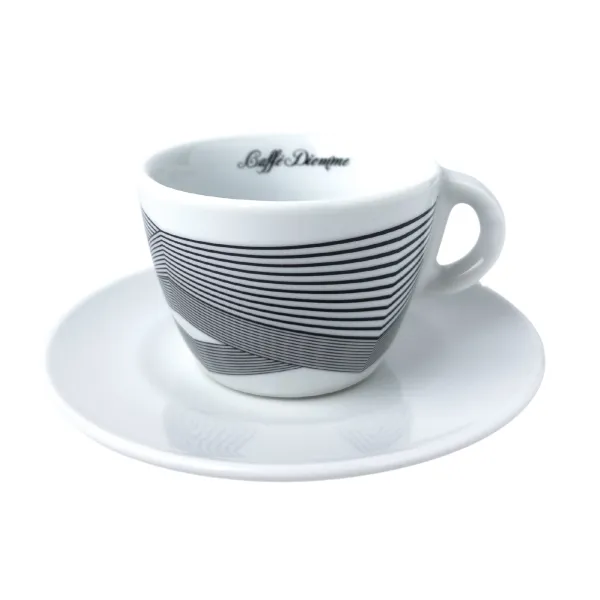 Caffé Diemme šálka Optical rovné línie cappuccino L 150ml