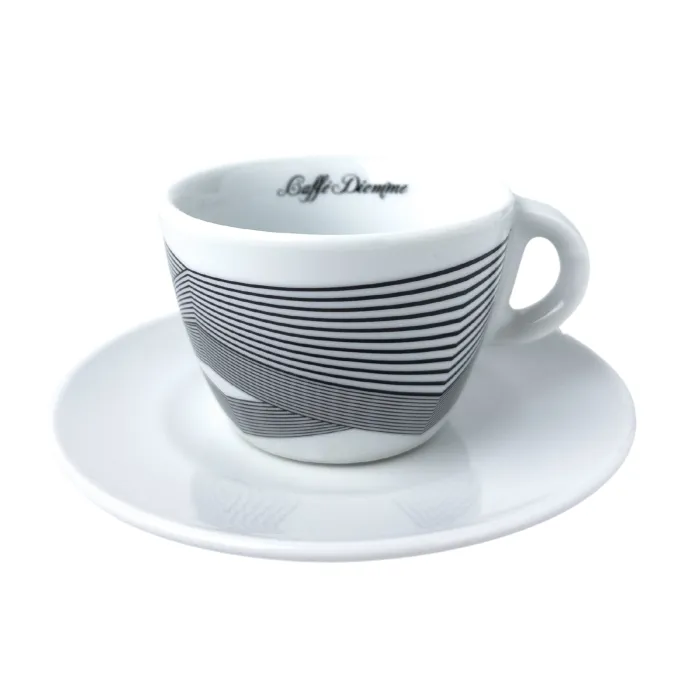 Caffé Diemme šálka Optical rovné línie cappuccino L 150ml