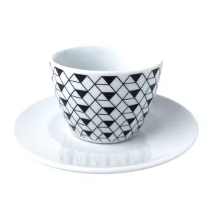 Caffé Diemme šálka Optical trojuholník  cappuccino L 150ml