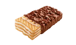 ZACHRÁŇ MA Grisbi oblátky s mliečnym krémom obalené v čokoláde a posypané pufovanou ryžou 120g thumbnail-2