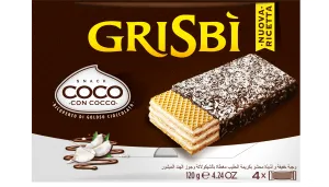 ZACHRÁŇ MA Grisbi oblátky s mliečnym krémom obalené v čokoláde a posypané kokosom 120g