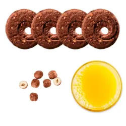 Mulino Bianco Cecille kakaové sušienky s kúskami pomaranča, cícerovou múkou a mandľami 270g thumbnail-3