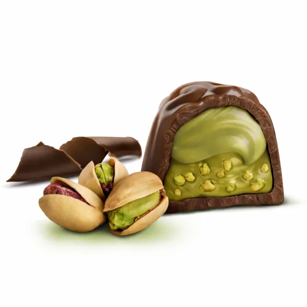 Witor´s pralinky z mliečnej čokolády s krémovou pistáciovou plnkou a sekanými pistáciami 200g