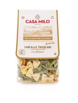 POŠKODENÝ OBAL Casa Milo Farfalle Tricolore 500g thumbnail-1