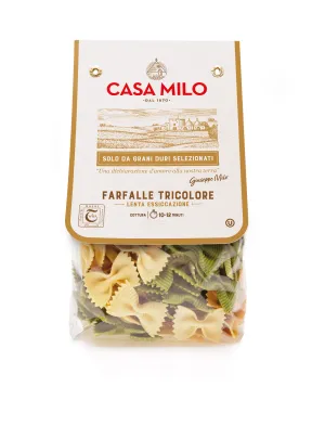 POŠKODENÝ OBAL Casa Milo Farfalle Tricolore 500g