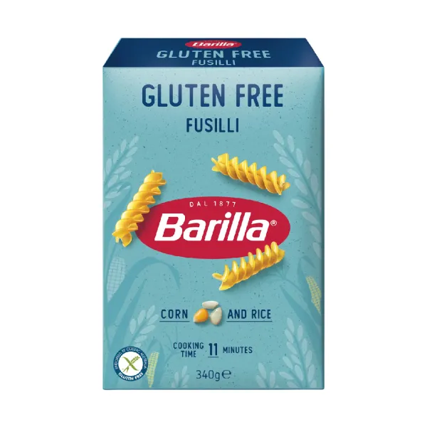Barilla bezlepkové Fusilli 400g