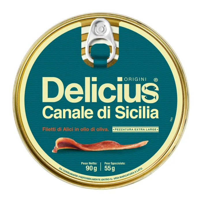 Delicius extra veľké sardely v olivovom oleji 90g