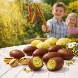 Novi čokoládové vajíčka s pistáciovým krémom 160g thumbnail-2