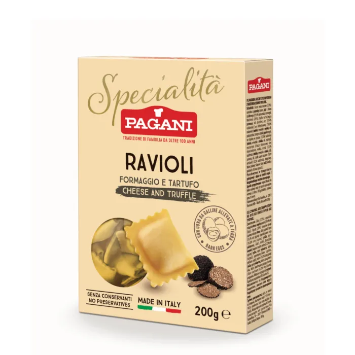 Pagani Ravioli s hľuzovkou a syrom 250g