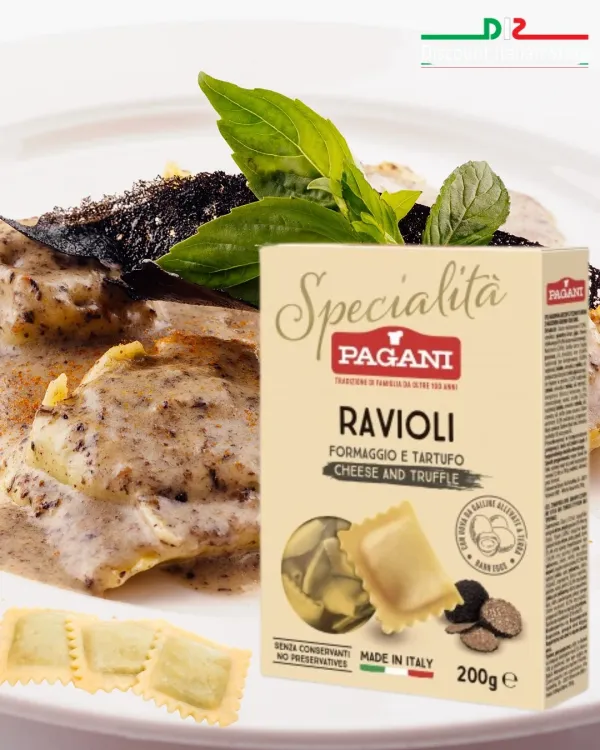 Pagani Ravioli s hľuzovkou a syrom 250g
