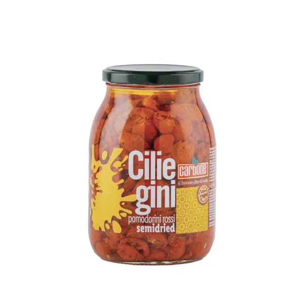 Carbone polosušené cherry paradajky v slnečnicovom oleji 950g