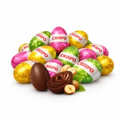 Crispo Ovetti čokoládové vajíčka s lieskovcovým krémom 130g thumbnail-2