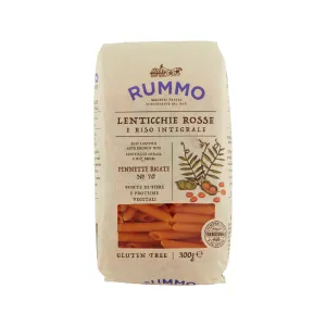 Rummo bezlepkové Pennette Rigate z červenej šošovice a ryže 300g