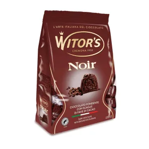 Witor´s pralinky z tmavej čokolády s kakaovou krémovou plnkou a kúskami karamelizovaných kakaových bôbov 200g