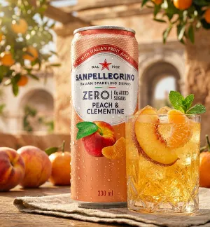 Sanpellegrino Zero broskyňa a mandarínka 0,33l (Z)