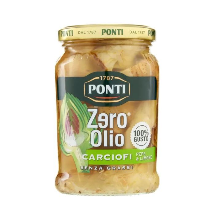 Ponti artičoky s korením a citrónom bez oleja 300g