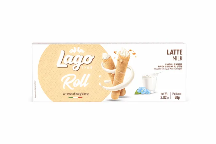 Lago trubičky plnené mliečnym krémom 80g