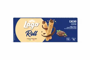 Lago trubičky plnené kakaovým krémom 80g